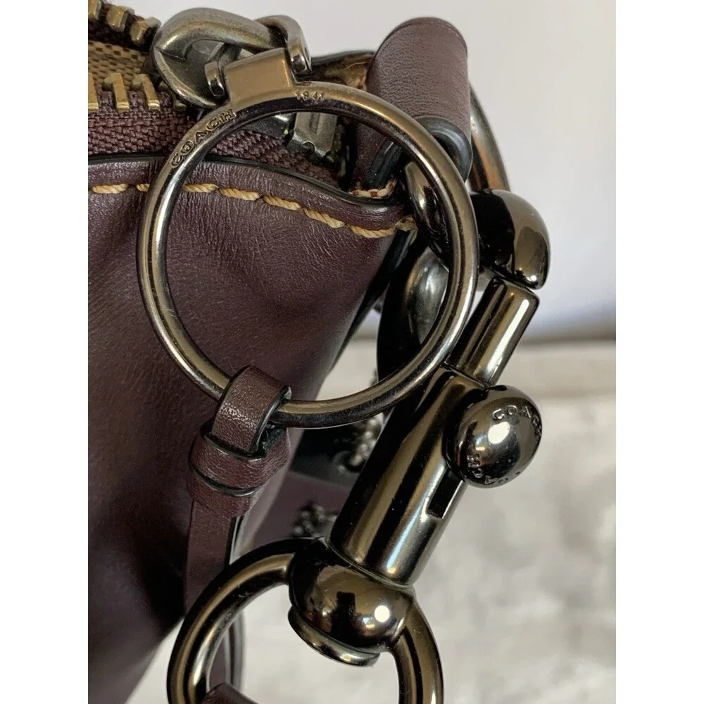 Coach 1941 Archive Duffle Purse Crossbody Oxblood Leather Shoulder Bag 78803